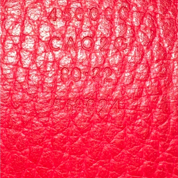 Size 80 Gucci reversible back/red leather belt - Picture 6 of 6